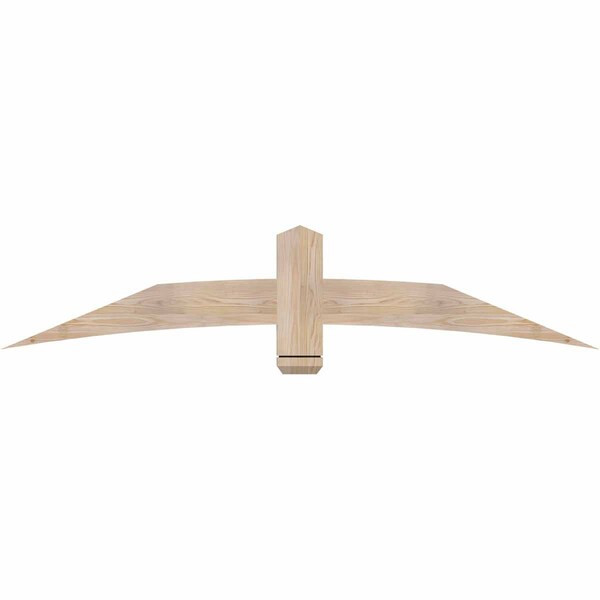 Ekena Millwork Bellingham Smooth Timber Gable Bracket, Douglas Fir, 72"W x 15"H x 1 1/2"D x 5 1/2"F, 5/12 Pitch GBW072X15X0206BEL00SDF - main